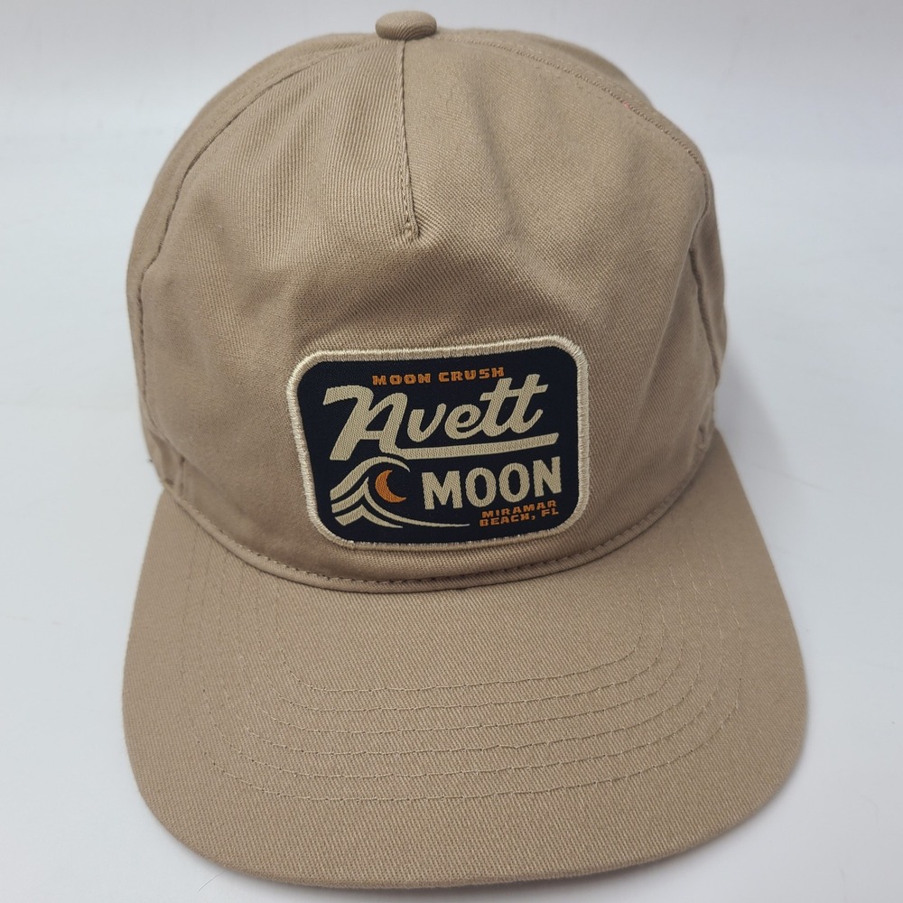 Avett Moon Crush‎ Hat Strapback Beige Miramar Beach Florida Music Festival Men